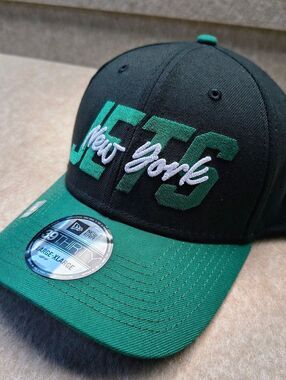 New Era NFL 39Thirty New York Jets Structured Fitted Hat #U